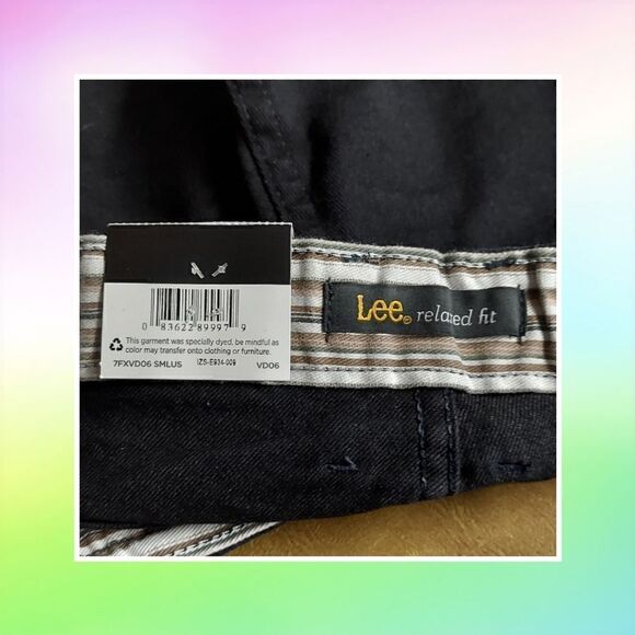 Lee Black Denim Jeans. Tapeted, Relaxed Fit. 24W - Picture 3 of 6